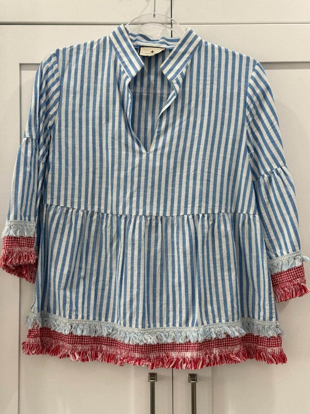 Tuckernuck Stripe Quarter Length Blouse